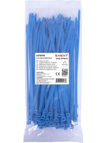 Кабельная стяжка e.ct.stand.200.3.blue (100шт), синяя
