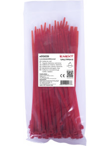 Кабельная стяжка e.ct.stand.200.5.red (100шт), красная