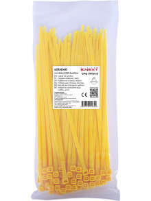 Кабельная стяжка e.ct.stand.200.5.yellow (100шт), желтая