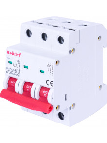 Модульный автоматический выключатель e.mcb.pro.60.3.B 32 new, 3р, 32А, В, 6кА, new