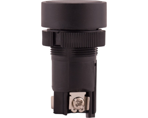 Кнопка пластмасовая без фиксации  e.mb.ea125 черная 1NO+1NC