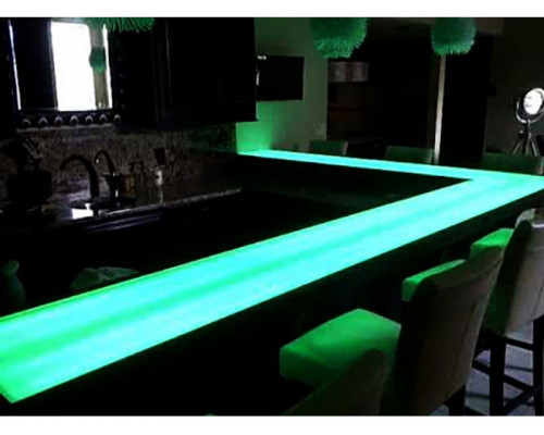 Vopsea luminoasa pentru lemn pentru Wood Purple cu stralucire albastra