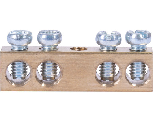 Шина нулевая e.bsc.stand.20.4, 4 отв.х 20 А