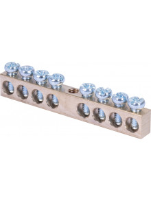 Шина нулевая e.bsc.stand.20.8, 8 отв.х 20 А