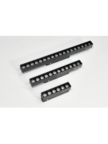 PROIECTOR MAGNETIC LED GRILA 6W 600LM 48V CHIP OSRAM CRI90 NEGRU MONDO LUCE