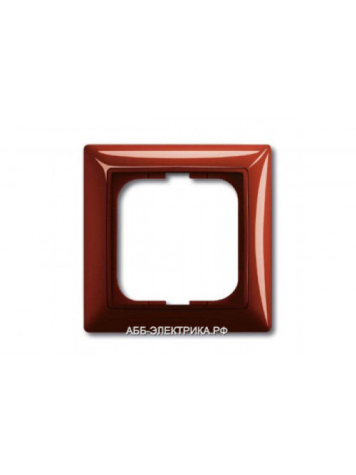 Рамка 1-ая (одинарная), цвет Фойе (красный), ABB Basic 55