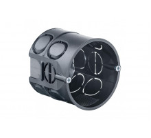 Cavity wall one-gang junction box without support, with device screws, Depth 63 mm