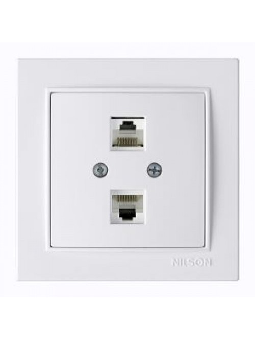 Розетка Комп.  Двойная Cat 5