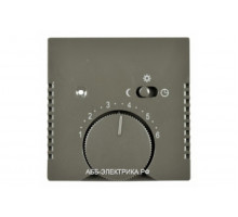 Терморегулятор теплого пола, цвет Шато(черный), ABB Basic 55