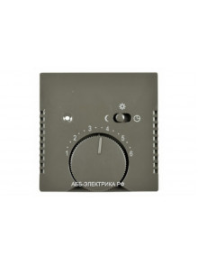 Терморегулятор теплого пола, цвет Шато(черный), ABB Basic 55