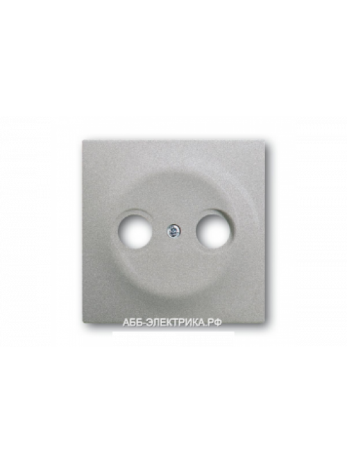 Телевизионная розетка оконечная TV-FM, цвет Серебро, ABB Impuls
