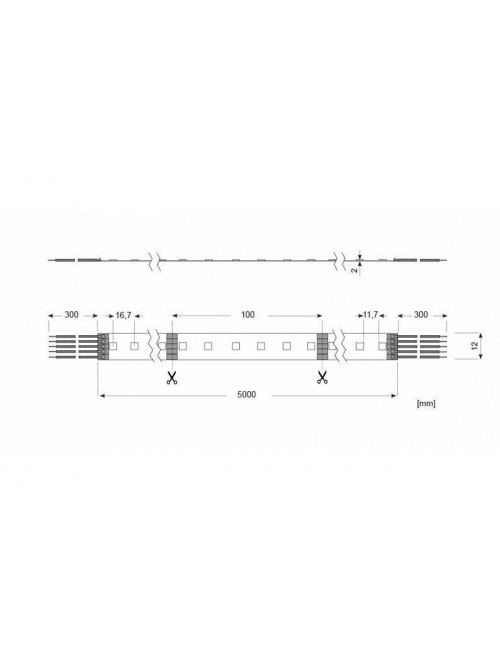 LED Essence Strip RGBW 1000, 96W RGBW/24V 5M