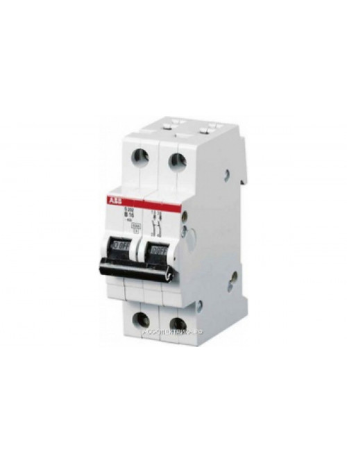 ABB S202 Автоматический выключатель 2P 2A (C) 6kA