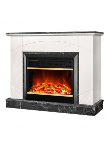 Каминокомплект Madeira lux & Mars, 850x1100x270 мм, 1500W, 2 мощности обогрева, 5 режимов интенсивности пламени, Таймер