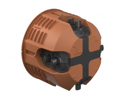 One-gang junction box for solid wood