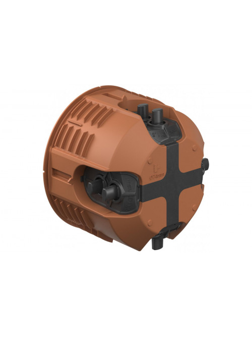 One-gang junction box for solid wood