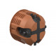One-gang junction box for solid wood