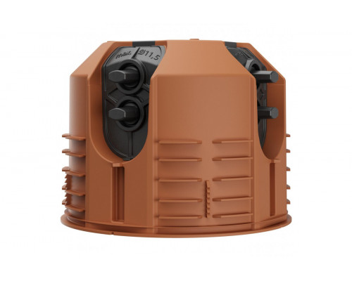 One-gang junction box for solid wood