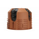 One-gang junction box for solid wood