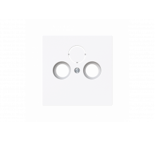 Cover plate TV / Radio / SAT 3 gang studio white - Busch-art linear
