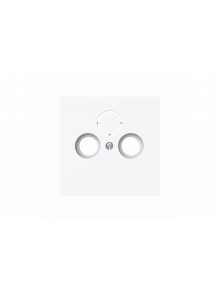 Cover plate TV / Radio / SAT 3 gang studio white - Busch-art linear