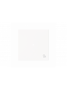 Rocker 1g dimming Symbol "dimming" studio white matt - Busch-art linear
