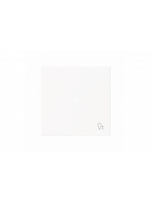 Rocker 1g dimming Symbol "dimming" studio white matt - Busch-art linear