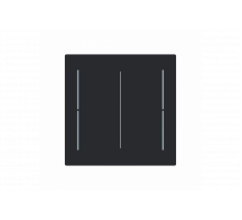 Busch-Jaeger – LFW/A.2.70.11-45M Cover plate black matt - Busch-art linear