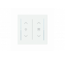 Busch-Jaeger – LFDW/A.2.70.11-44M Cover plate with legend with Symbol "dimming" studio white matt - Busch-art linear