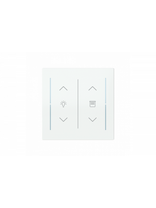 Busch-Jaeger – LFDW/A.2.70.11-44G Cover plate with legend with Symbol "dimming" studio white - Busch-art linear