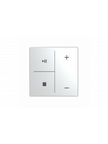 Busch-Jaeger – LFMW/A.4.63.11-866 Cover plate with legend with Symbols "music control" stainless steel - Pure Stainless Steel