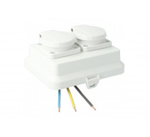 Cover with double socket AK2-C2 IP54