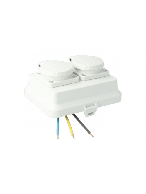 Cover with double socket AK2-C2 IP54