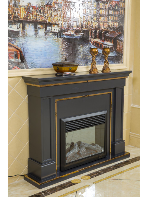 Каминокомплект Цезарь black, Размеры (В*Ш*Г): 1200*1500*320 мм, 1500 W