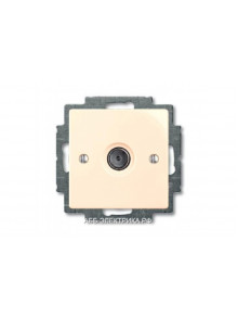 Телевизионная оконечная розетка TV, цвет Бежевый, ABB Basic 55