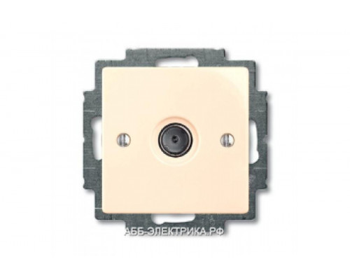 Телевизионная оконечная розетка TV, цвет Бежевый, ABB Basic 55