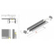 profil LED UNI-TILE12 180st C PLUS 1000 anod.