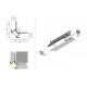 profil LED UNI-TILE12 270st C PLUS 4050 anod.