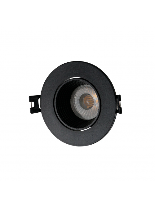 DK/EU-3061-BK, GU10,спот встраиваемый ,черный ,пластик, круглый