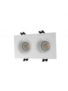 DK/EU-3072-WH, GU10,спот встраиваемый ,белый ,пластик, квадратный