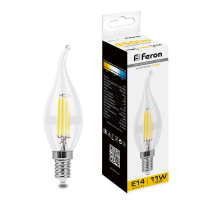 FN LB-714, C37, E-14, 11W/2700K свеча на ветру