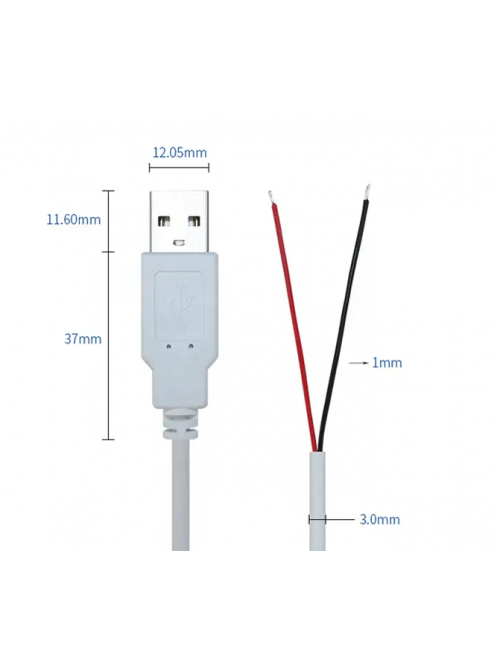 Кабель USB PROLUM™ - 1М, Білий