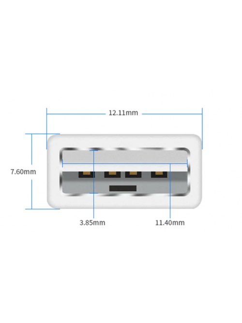 Кабель USB PROLUM™ - 1М, Білий