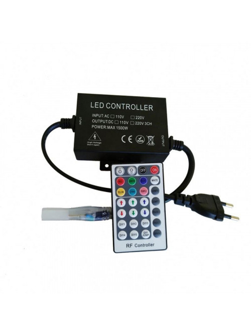 Контроллер 220V NEON RGB 10х20 - AC-2 (1500W; RF; 28K)