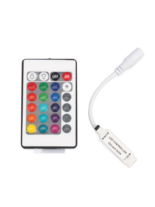 Контроллер RGB MINI PROLUM инфракрасный (IR, 24 кнопки 6A)
