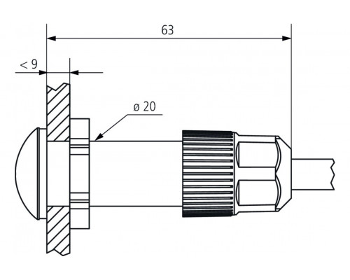 Digital flush-mounted light sensor