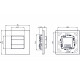 4-way push button module