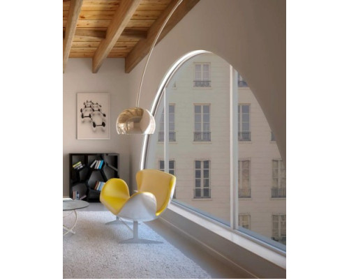 Profil LED aparent ARC 12, alb, lungime 2m