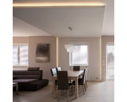 Profil LED aparent BEGTON 12, aluminiu anodizat, lungime 1m