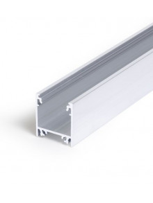 Profil LED aparent LINEA 20, aluminiu neanodizat, lungime 2m